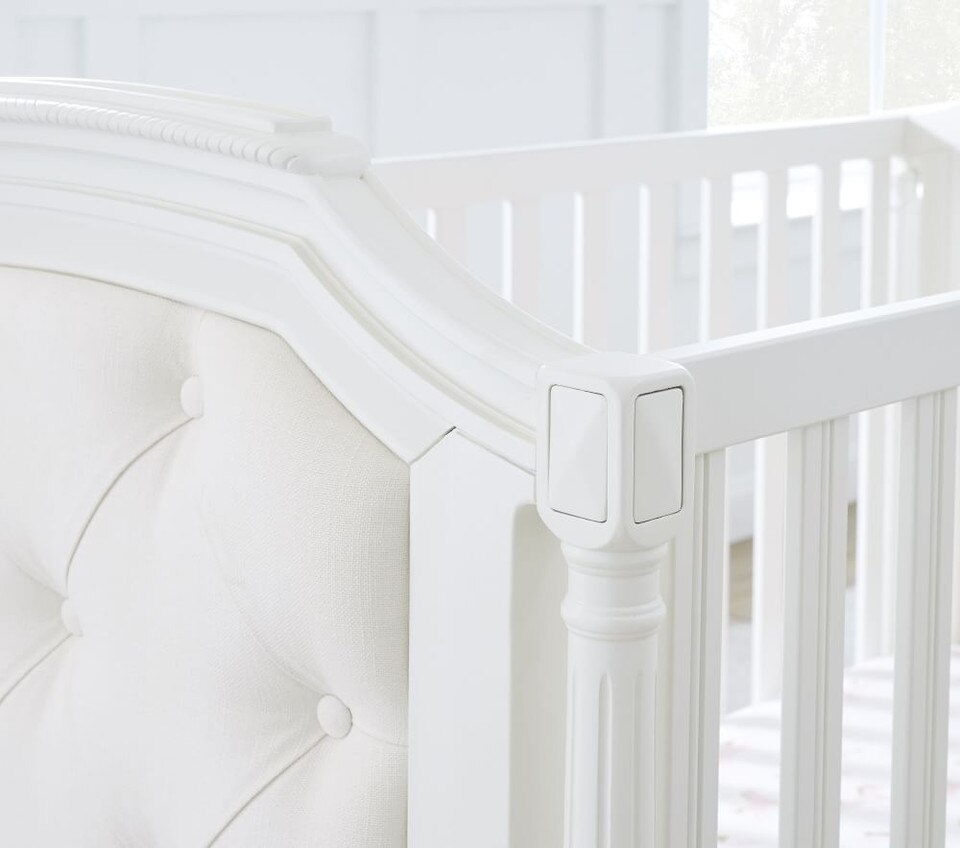 Blythe Upholstered Convertible Cot Pottery Barn Kids Australia